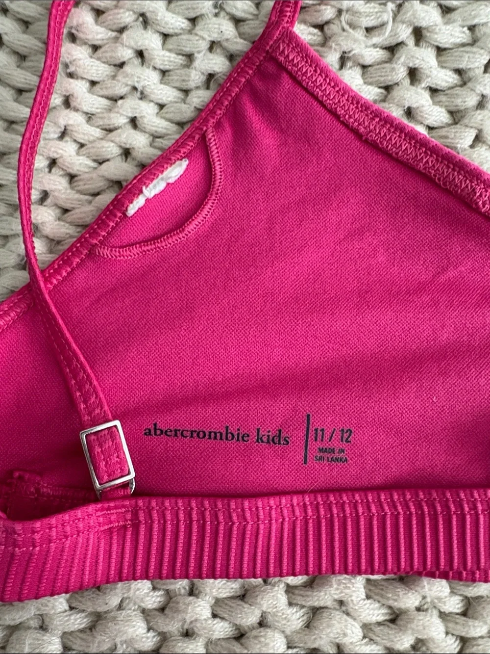 Abercrombie & Fitch Hot Pink Ribbed Bikini Set